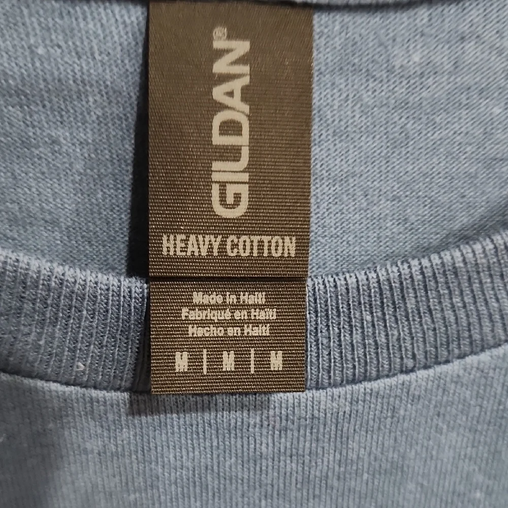 Gildan Blue Short Sleeve Tee with Outer Banks Graphic Design